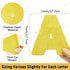 Qyeahkj 150 PCS Large 7" Font Letters and Punctuation Set, Glitter Gold Classroom Alphabet Cutout for Display