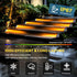 IP67, 6 Pack, Solar Step Lights for Outside Waterproof Outdoor Stair Light Solar Stair Lights Outdoor LED Outdoor Step