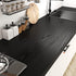 Livelynine 15.8x394 Peel and Stick Black Countertop Waterproof Wood Grain Contact Paper