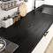 Livelynine Black Wood Contact Paper, Waterproof Vinyl Wrap for Kitchen Cabinet and Countertop, Peel and Stick
