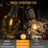 Blakapoo G40 Bulbs, 1W E12 Bulbs 1.57 inch, 25 Pack LED Replacement Light Screw Base Shatterproof Clear Small Globe