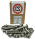 Stainless Steel Socket Button Head Cap Screws, 1/4-20 x 1-3/4", Full Thread, Hex Drive