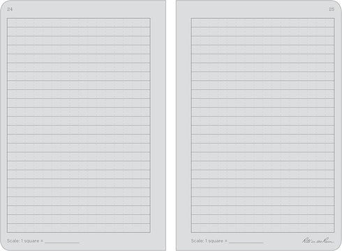 Rite in the Rain Weatherproof Stapled Notebook, 4.625" x 7", Orange Cover, Universal Pattern, 3 Pack