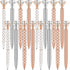 PASISIBICK 16 Pcs Big Diamond Pens, Bling Wedding Crystal Metal Ballpoint Pens with Black Ink (4 Mixed Colors)