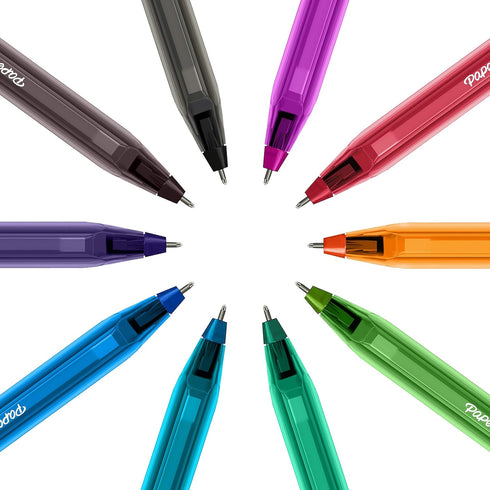 Paper Mate InkJoy 100ST Ballpoint Pens, Medium Point (1.0mm), Classic Colours, 4 Count