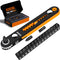 KSEIBI 181787 Mini Ratchet Wrench Set, 18-Piece 1/4" Drive Tool Kit with Durable Right Angle Screwdriver Bits