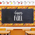 Whaline 66FT Fall Bulletin Board Trim Autumn Leaves Pumpkin Squirrel Hedgehog Sunflower Mushroom Decor for Classroom