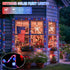 2 Pack 100 33FT 4th JMEXSUSS Red White and Blue Solar Lights, Each LED Solar Fairy Lights Outdoor Waterproof, of July