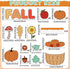 Fall Bulletin Board Decorations Set with Pumpkin Classroom Decors Autumn Maple Leaves for Thanksgiving