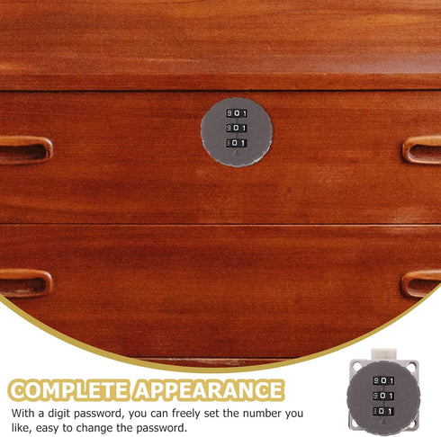 3-Digit NUOBESTY Cabinet Password Lock Drawer Lock Combination for File Cabinet Proofing Security for Office Desk Shoe
