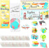 Bulletin Board Borders and Cutouts, Travel Theme Classroom Decor, 42 Pieces for Educational Use