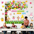 Zonon 114 Pcs Christian Spring Classroom Bulletin Board Decorations, Flower Tree Set for Sunday School Kids Office