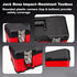 15.5 Inch Jack Boss Steel Tool Box Small Portable Tool Organizer Box with Built-in Short Non-slip Handle Car Box