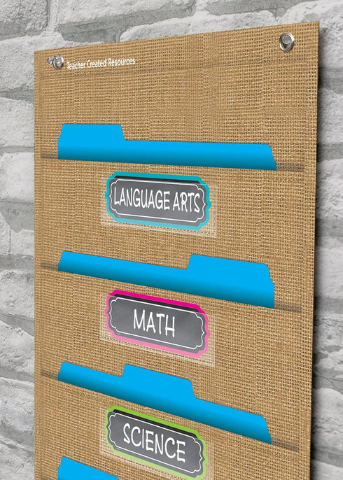 Teacher Created Resources Chalkboard Brights Labels, 5.25inch x 1.5inch, TCR20871