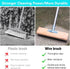 Enwomaty 62" Concrete Scrub Brush - Concrete Brush Wire Broom with Long Handle - Deck Brushes for Scrubbing Heavy Duty