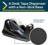 Excell Desk Tape Non-Skid Base Dispenser 3pc - Durable Plastic Tape Holder for Easy One Hand Use