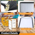 2PCS 8.5 11 Inch 2 4 A4 (2 x Menu Covers, Page View Transparent Restaurant Menu Covers, Fits Size Paper, Menu Holder