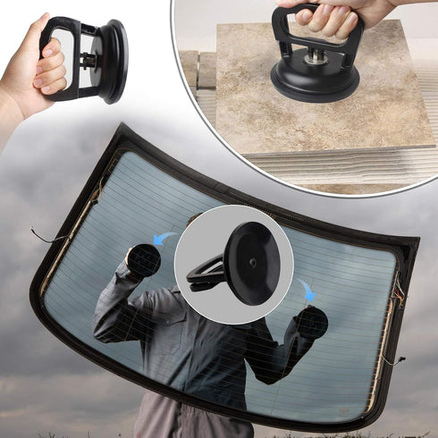 FCHO 2Pack) Glass Suction Cup Heavy Duty Aluminum Vacuum Plate Puller Handle Holder Hooks Duty Galss Lifting/Tile