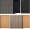 Epakh 36 Pack Blank Spiral Notebook - Unlined A5 Soft Cover Sketchpads for Students, 100 Pages (Black, Brown)