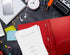 Better Office Products Red Plastic 2 Pocket Folders with Prongs, Heavyweight, Letter Size Poly Folders, 24 Pack with 3