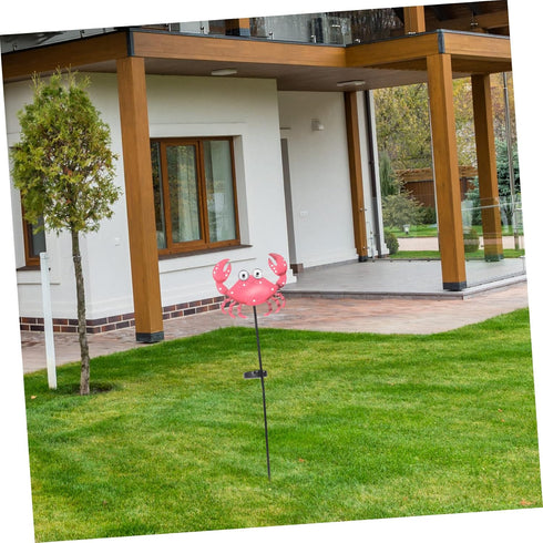 Crab Shape Solar Powered Garden Lamp Charming Outdoor Stake Light for Garden Lawn and Pathway Decor Easy Installation