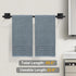 YACVCL Bath Towel Bar Black, 23.6 Inch Towel Rack, 304 Stainless Steel Bathroom Accessories Wall Mounted