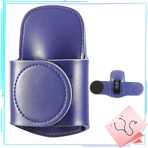 Little Syohe Leather Stethoscope Holder Case Stethoscope Case Handmade Clip-on Stethoscope Holder for Physicians,