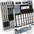 FourCandies 25PCS Art Mechanical Pencil Set with Case, 3PCS Metal Artist Lead Pencil 0.5, 0.7, 0.9 mm & 3PCS 2mm Lead