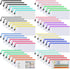 Umriox 48pcs Pencil Pouches, A6 Size Mesh Bags with Zipper, Waterproof Storage Bags for School and Office Supplies