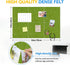 Felt Cork Board Tiles - 6 Packs 12" x 12" Self Adhesive Cork Bulletin Board with 60 Pushpins