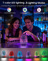 3D 7 Aiscool Night Light Bluetooth Speaker, Glass Fireworks Lamp with Touch Control, Colors & Gradient Mode