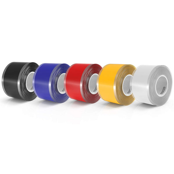 LLPT Self Fusing Silicone Tape, 5 Pack, Multiple Thickness Premium Grade Miracle Silicone Rubber Wrap Tape