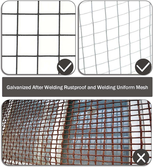 1/2 6 98 Enclosures(19 in Hardware Cloth, in x ft Chicken Wire Fence, Chicken Wire Mesh Roll for Rabbit Cages, Chicken