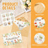 ROLYTA 24 Pack Floral Thank You Cards with Envelopes, Blank Inside Wildflower Note Cards with Stickers for Wedding
