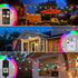 65.6Ft, IP67 26 G40 Bulbs, 5V Smart Outdoor String Lights RGB IC Color Changing LED Patio Light Waterproof with Remote