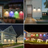 Mailbox, 2 Pack Solar Wall Lights Outdoor Waterproof Solar Fence Light LED Downlights with Warm White & RGB Modes