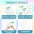 FQPJA 20 Pack -B01 Colorful Thank You Card For Kids, Fill In The Blank Birthday Greeting Cards, Colorful Postcards