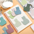 Ctosree 800 Sheets Cat Sticky Notes Set, 8 Bright Color Pads, Cute Cat Desk Accessories for School Office
