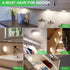 Mlambert 4 Pack Closet Motion Sensor LED Night Light, Cordless Battery-Powered Stick-on Magnet Lights, Safe Lighting
