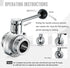 Leingar 2 Pack 1Inch 304 1" Beverage(1" Tri Clamp Butterfly Valve, Sanitary Stainless Steel Manual Pull Handle Valve