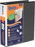 QuickFit View Binder, 3-Ring Binder, Angle D Ring, 2 Inch, Black (87031)