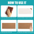 SUNGIFT Cork Bulletin Board 1/2" Thick 6 Pack Frameless Cork Tiles 17 x 8 Inch with 50 PCS Pushpins