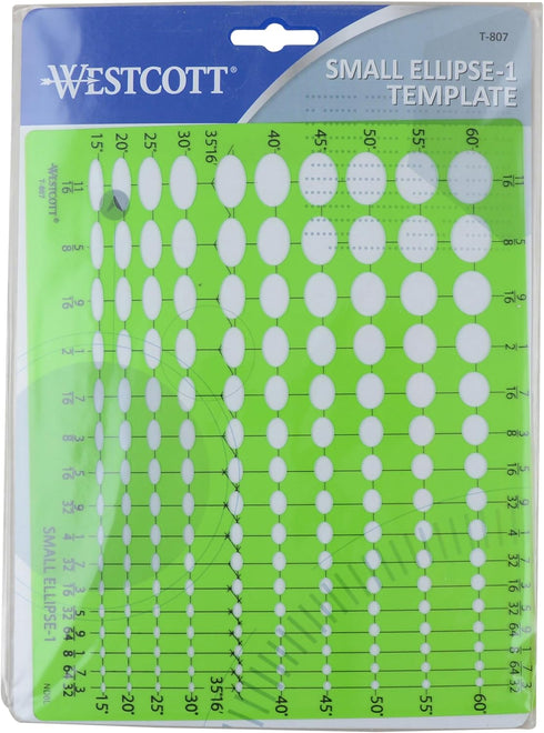 Westcott Small Ellipse Template #1 (T-807)
