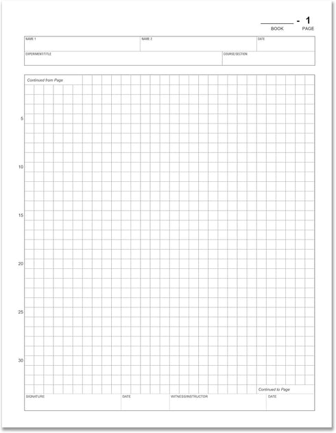 BookFactory Student Lab Notebook, 8.5" x 11", Scientific Grid Format, 50 Pages, Green Cover, 10 Pack (LAB-050-7GSS)