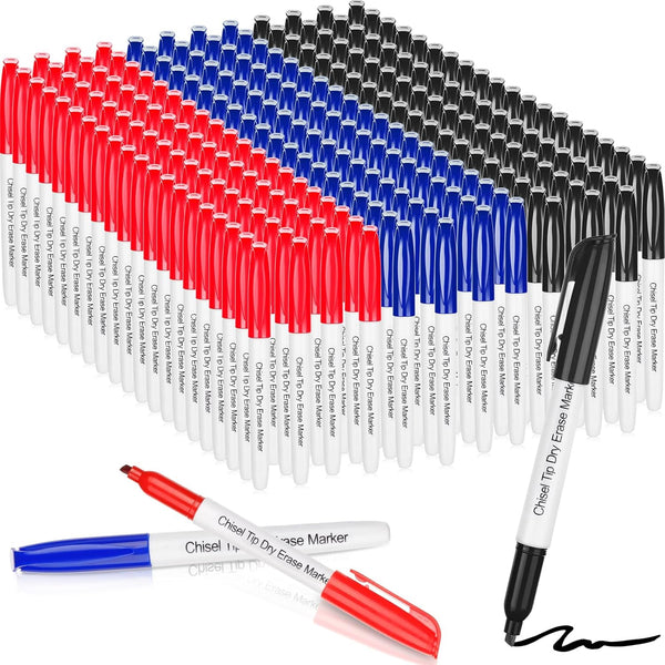 Sepamoon 240 Pack Dry Erase Markers Bulk, Low Odor Chisel Tip Whiteboard Markers for School Office