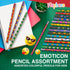Emoticon Pencils - 36 Pack, Fun & Vibrant Writing Tools with Erasers, Assorted Emote Designs for Classroom Prizes