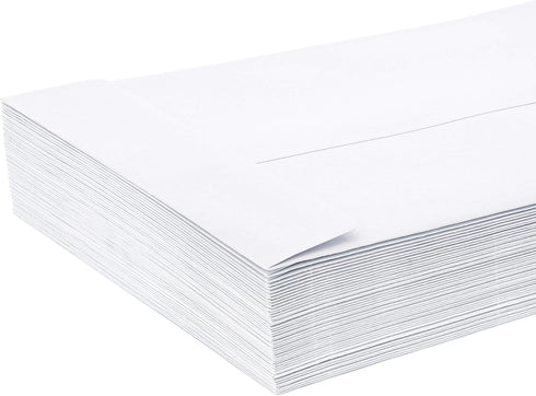 Juvale 50-Count #14 White Policy Business Envelopes, 11.5 x 5 Inches for Office Use