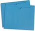 Blue Summit Supplies 100 Blue File Jackets, Reinforced Straight Cut Tab, Letter Size, Designed for Standard Hanging
