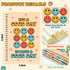 L1rabe Inspirational Spiral Notebooks Gifts - Back to School 4 A5 Happy Face Motivational Notebooks 5.7x8.3 Inch Retro Motivational Notepad College Ruled Journal Office Gifts for Students Teachers