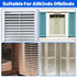 Matwsec 125 Pcs Shutter Repair Kit Plantation Shutters Pins for Windows Inside Outside Louvers Staples Replacement